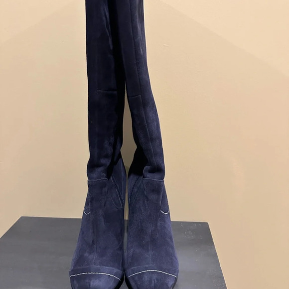Marko suede blue high boots 7.5 beautiful condition - Picture 4 of 11